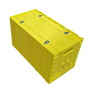 Plastic Collapsible Storage Crates Plastic Basket Egg Vegetable Fruit Transport Basket Folding Crate