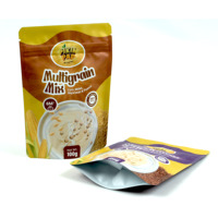 Sachets personnalisés en PE imprimés, refermables avec fermeture éclair, résistants à l'oxygène, pour l'emballage de nourriture pour bébés, bonbons, biscuits et snacks