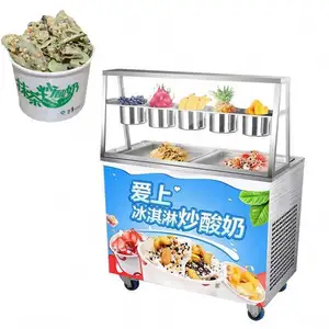 Machine à crème glacée, prix de gros, rouleau de crème glacée, machine à glace frite, fabrication