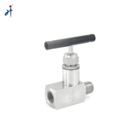Válvula de Aguja Manual de Acero Inoxidable, Válvula de Control de Flujo para Agua, Gas y Aceite