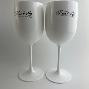 Bicchiere da vino in acrilico trasparente da 16 once per eventi - Product Image 3
