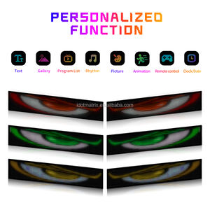 2064 occhi del diavolo 5V programmabile da te APP indicatore di controllo luce dell'occhio del diavolo schermo a <span class=keywords><strong>Led</strong></span> per auto camion <span class=keywords><strong>Led</strong></span> - Product Image 4