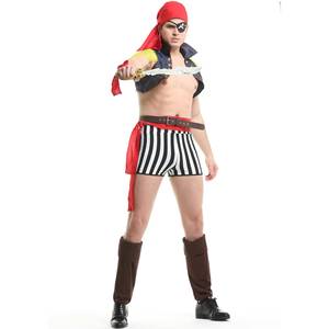 Disfraces de Pirata para Halloween en Oferta, Disfraces de Cosplay al por Mayor para Hombres Adultos, Trajes Sexys de Poliéster - Product Image 6