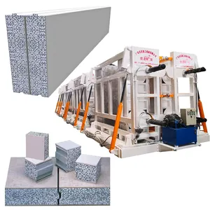 Línea de producción de paneles sándwich EPS, máquina de cemento, panel de cemento ligero, máquina de pared exterior