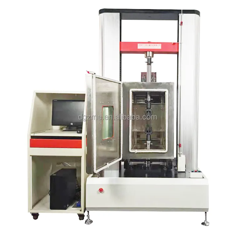 Computer Controlled 300kn steel Strength Testing Machine High And Low Temperature Tensile Testing Equipment With oven