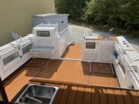 Bateau de pêche en alliage d'aluminium de 33 pieds, 10m, puissant, bateau de sport, yacht, cabine, cruiser, vitesse, à vendre