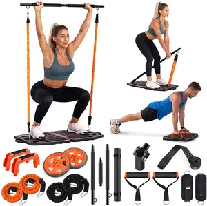 ABS Multi function Training Plate Adjustable Fitness Push-up Board Push Up Stand Bar Board Gym Set