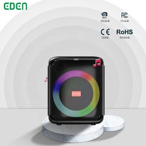 8 inch công suất cao chuyên nghiệp có thể sạc lại không dây BT ngoài trời đa phương tiện nhấp nháy LED ánh sáng Loa di động - Product Image 3