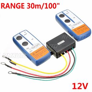 Control Remoto Inalámbrico Universal para Grúa de Coche de 100 Pies con Dos Controles Remotos y Dos Transmisores a Juego de 12V - Product Image 1