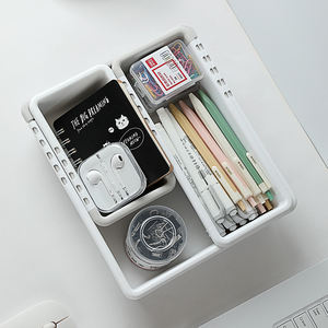 Cesta de Almacenamiento Expandible para Escritorio, Organizador de Plástico para Papelería y Herramientas de Maquillaje - Product Image 5