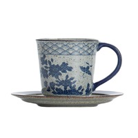 Ensemble de tasses à café en céramique vintage chinoises, design haut de gamme Wabi-Sabi, tasse à café personnelle exquise