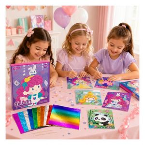 Kit de Pegatinas Portátiles con Diseño Brillante para Niños, Set de Actividades Creativas, Sin Pantalla, para la Escuela, Viajes, Fiestas - Product Image 3