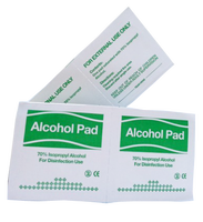 Tissu non tissé personnalisé, lingettes médicales à l'alcool et tampons d'alcool