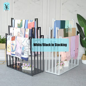 Giá thấp lạnh Thép cuộn vàng khăn bán lẻ Rack hiển thị có thể gập lại May mặc sàn Rack hiển thị cho cửa hàng Boutique - Product Image 2