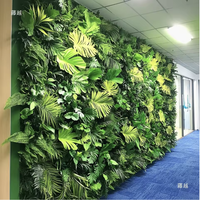 Mur végétal artificiel en PE résistant aux UV pour intérieur/extérieur, décoration murale en gazon vert Milan, fond de mur en gazon