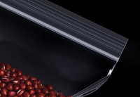 Sacs en plastique transparents LDPE personnalisables avec fermeture éclair, résistants à l'humidité, pour le stockage de la farine et des aliments, qualité OEM pour supermarchés