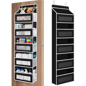 Hanging Closet Organizer Non Woven Fabric 5 Tier Storage Bag For Bedroom Multipurpose <b>Hook</b> Type - Product Image 1