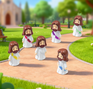 Decoración de Jardín en Miniatura, Figura de Jesucristo de Resina, Adorno de Escritorio Cristiano Espiritual, Recuerdo Religioso, Ideas de Regalo - Product Image 3
