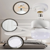 Vente en gros Salon intérieur Ventilateur de plafond à intensité variable Mini ventilateur rotatif à 360 ° Ventilateur de plafond télécommandé