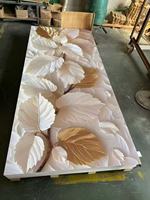 Panneau mural floral imprimé UV 5D 4x8ft ignifuge, résistant à l'humidité, imperméable, anti-fumée, antidérapant, facile à poser, moderne, pour salle à manger et chambre