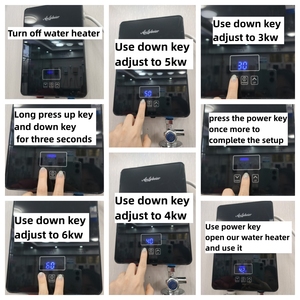 High Safety 6000W Instant Electric Water Heater with Fault Detection & LED Display for Hotel & Apartment OEM <b>Logo</b> CB - Product Image 6