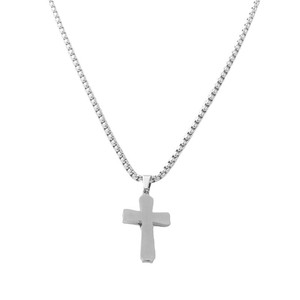 Colgante de Cruz de Acero Inoxidable Color Dorado, Joyería Religiosa para Hombre, Regalo, Colgantes de Moda 120101 - Product Image 2