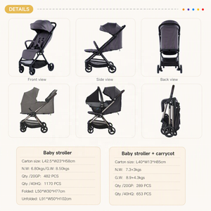 Cochecito de Bebé Plegable Automático 3 en 1, Portátil, para Recién Nacidos, Niños Pequeños e Infantes, con Silla de Auto y Portabebés - Product Image 3