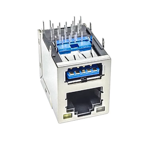 Tốc độ cao CAT6 cat6A Ethernet kết nối Led Gigabit RJ45 + USB3.0 <span class=keywords><strong>side</strong></span> nhập ổ cắm kết hợp hiệu suất cao kết nối - Product Image 5