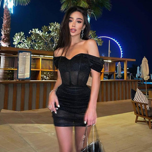 Fluffy Black Dress - Luxurious & Stylish Clothing for Women