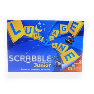 Nieuwe Leren Frans Woord Intelligente Plastic Scrabbles Board Game Pop Spelling Woordenschat Game Educatief Speelgoed Voor Kinderen