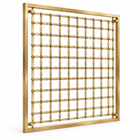 Paravent en acier inoxydable, écran de séparation, maille métallique décorative tissée