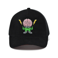 Casquettes de camionneur américaines brillantes Casquette de camionneur en maille fine Casquette de camionneur entièrement personnalisée