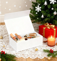 Boîte de rangement pour bijoux avec logo personnalisé du fabricant, boîte cadeau avec couvercle et base pour bague, collier, boucles d'oreilles, emballage de bijoux de style frais