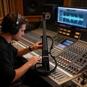 Violino Elettrico a 5 Corde 4/4 in Offerta - Vendita Diretta dalla Fabbrica per Scuole di Musica e Band - Product Image 1