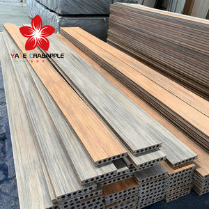 UV-estabilizado WPC exterior quadrado madeira-plástico <span class=keywords><strong>Decking</strong></span> antiderrapante impermeável anti-corrosão jardim de duas cores ecológico - Product Image 3