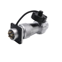 Connecteur Circulaire Étanche IP67 Weipu WF20 Authentique, 2-12 Broches, Mâle/Femelle, Prise et Douille, Stock Autorisé pour Affichage LED Extérieur
