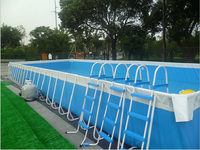 Échelle de piscine avec logo OEM, pour piscine hors sol, en acier inoxydable de qualité supérieure, accessoires de piscine amovibles, escalier de piscine, rampes