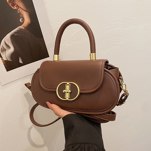 2025 Mới Mùa Xuân Sang Trọng Của Phụ Nữ Túi Xách Chất Lượng Cao Flap Crossbody Túi PU Da Khâu Màu Khóa Thời Trang Phụ Nữ Phong Cách - Product Image 5