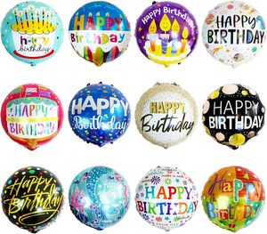 Globo de Helio de 18 Pulgadas con Diseño de Feliz Cumpleaños, Impreso en 6 Colores, Ecológico, para Decoraciones de Fiestas Infantiles - Product Image 1