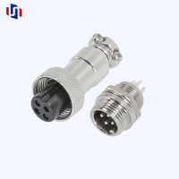 Connecteur d'aviation GX12 4 broches, câble Mini Din 4 broches pour caméra de recul de véhicule, ligne de connexion micro