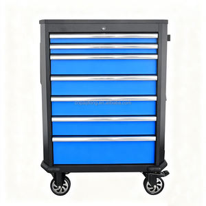 7 أدراج خزانات أدوات دوارة مع أدوات يدوية عربة أدوات دوارة فولاذية - Product Image 2