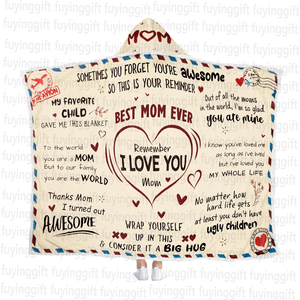 Manta usable con capucha <span class=keywords><strong>para</strong></span> <span class=keywords><strong>mi</strong></span> mamá Carta Correo aéreo Manta con capucha <span class=keywords><strong>de</strong></span> lana Mejor Día <span class=keywords><strong>DE</strong></span> LA <span class=keywords><strong>MADRE</strong></span> Regalos <span class=keywords><strong>de</strong></span> <span class=keywords><strong>cumpleaños</strong></span> <span class=keywords><strong>de</strong></span> Navidad <span class=keywords><strong>para</strong></span> mamá - Product Image 3