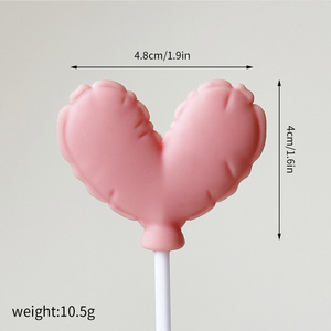 Decorazioni per Torte di San Valentino, Topper per Torte a Forma di Orsetto Rosa e Blu con Cuore, Decorazioni per Baby Shower, Accessori per Decorazione Torte - Product Image 5