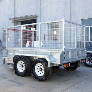 <span class=keywords><strong>Remorque</strong></span> de ferme galvanisée en Offre Spéciale Cargo Cage Box Trailer avec roulement hydraulique <span class=keywords><strong>Remorque</strong></span> à benne basculante - Product Image 1