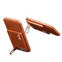 Chargeur de téléphone portable à aimant puissant N52, mini batterie externe de poche avec support réglable intégré pour les voyages, le quotidien et le bureau