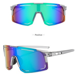 แว่นกันแดดกีฬากลางแจ้งแบบกันลมสำหรับปั่นจักรยาน โพลาไรซ์ UV385 รุ่น 3 กรอบ PC สำหรับผู้ชายและผู้หญิง - Product Image 1