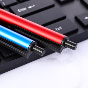 Fabriek Nieuwe Semi-Metalen Drukknop Balpen Blauwe Inkt Voor Zakelijk Kantoor & Reclame Cadeau - Product Image 3