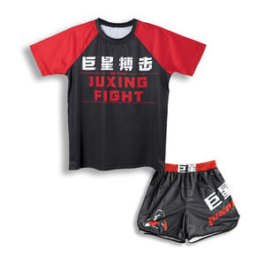 Vêtements d'arts martiaux avec impression intégrale du logo personnalisé |   Combinaison Sanda respirante et très extensible pour adultes et enfants - Product Image 1