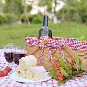 Set <span class=keywords><strong>di</strong></span> 2 Cesti <span class=keywords><strong>da</strong></span> Picnic Design Moderno, Scatole in Bambù per Famiglia, Compleanno, con Sacchetto <span class=keywords><strong>di</strong></span> Cartone - Product Image 6