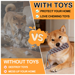 Yeni Tasarım Yüksek Kaliteli Isırmaya Dayanıklı Köpek Oyuncağı Evcil Hayvan İnteraktif Halat Çekme Oyuncağı El Yapımı Çiğneme İpi Oyuncakları Evcil Hayvanlar İçin - Product Image 5